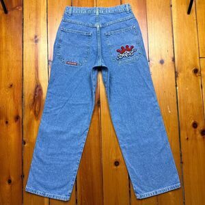 Jnco Women's Blue and Navy Jeans